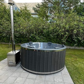 WPC hottub 200 cm - grijze parel kuip